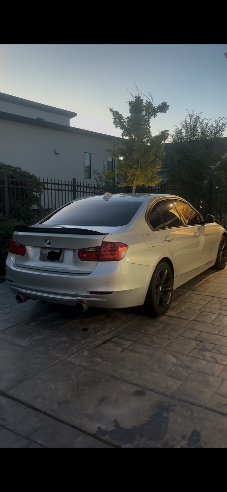 Silver BMW Sport after exterior detail