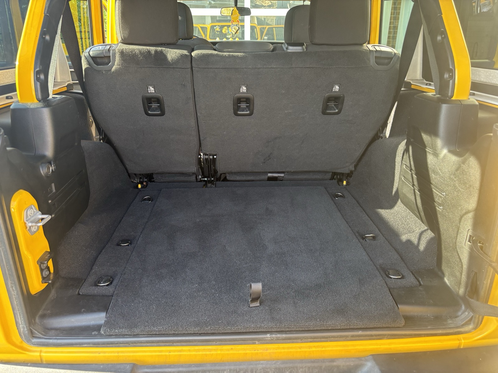 Jeep cargo area after interior detail