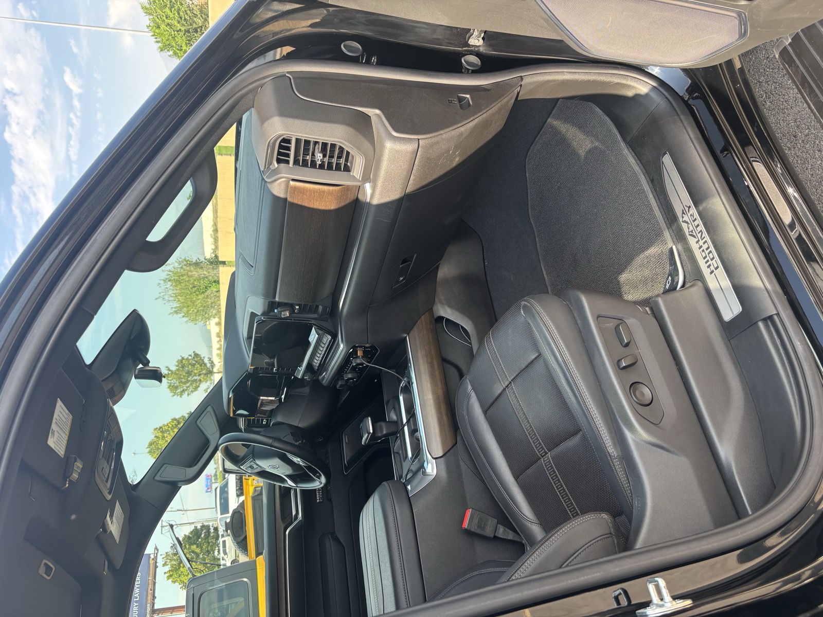 Chevrolet Silverado High Country passenger cabin after interior detail