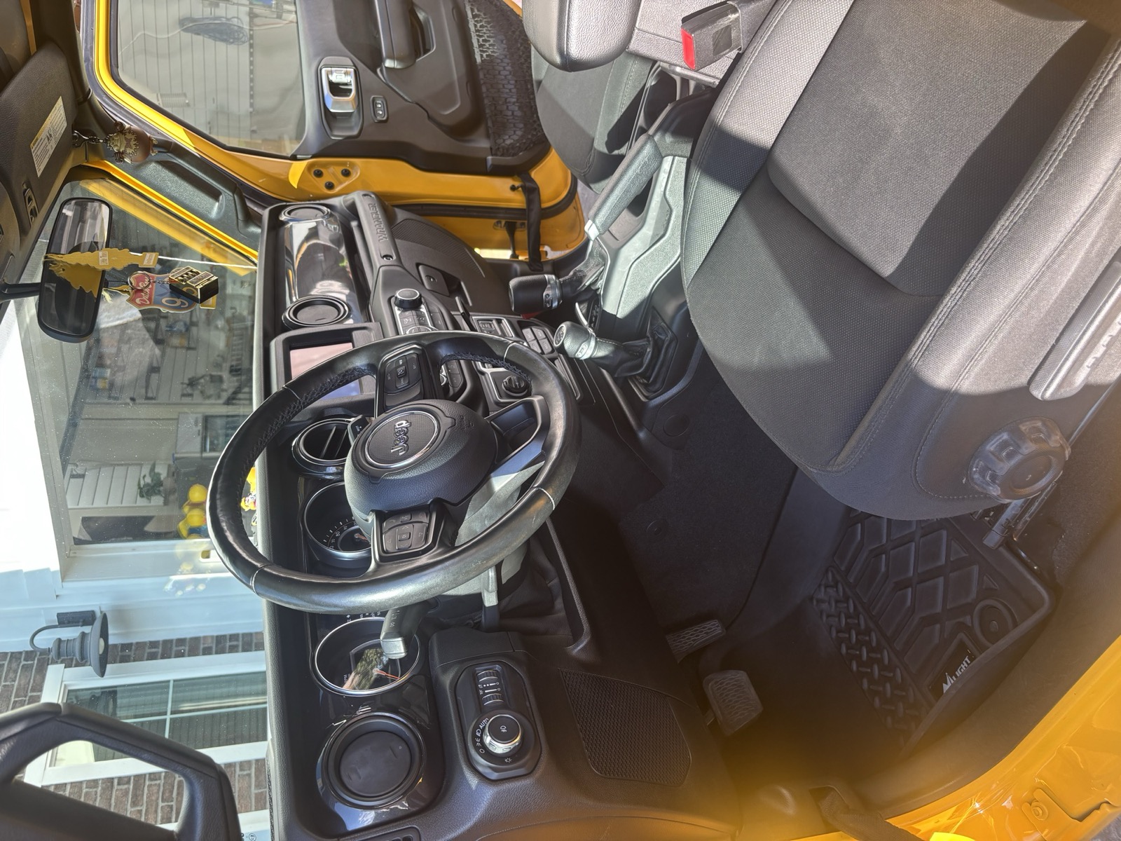 Jeep Wrangler cabin after interior detail
