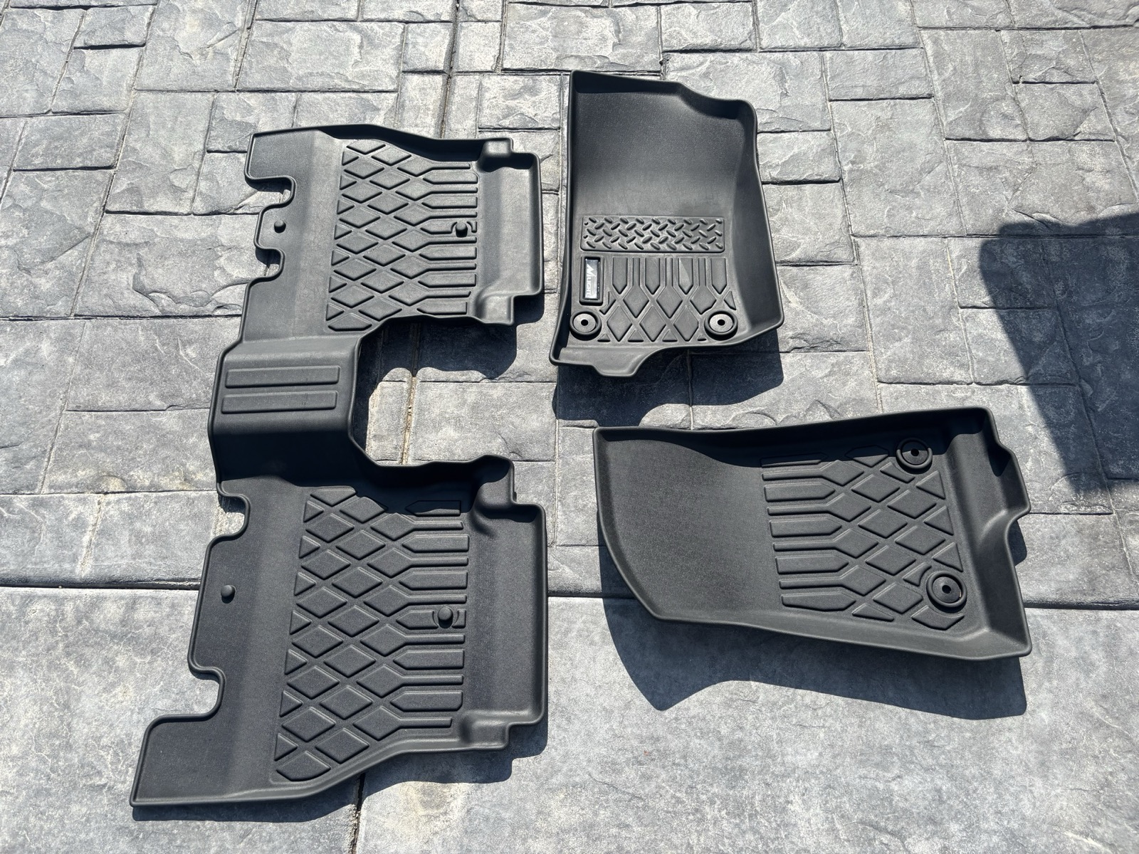 All-weather floor mats after cleaning