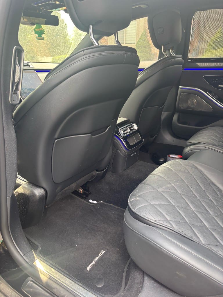 Mercedes AMG rear cabin before interior detail