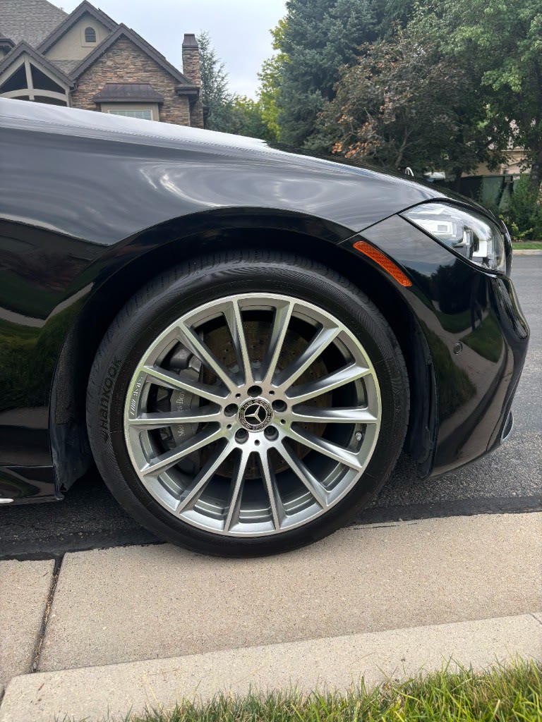 Mercedes wheel after exterior detail
